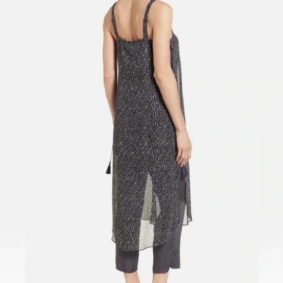 NWT Jumpsuit with Chiffon Overlay - Picture 2 of 9